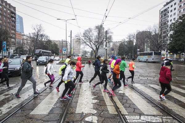 Foto LaPresse -Stefano De Grandis
10/03/2018  Milano

allenamento run4me per city marathon