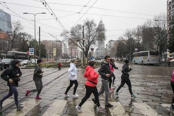 Foto LaPresse -Stefano De Grandis
10/03/2018  Milano

allenamento run4me per city marathon