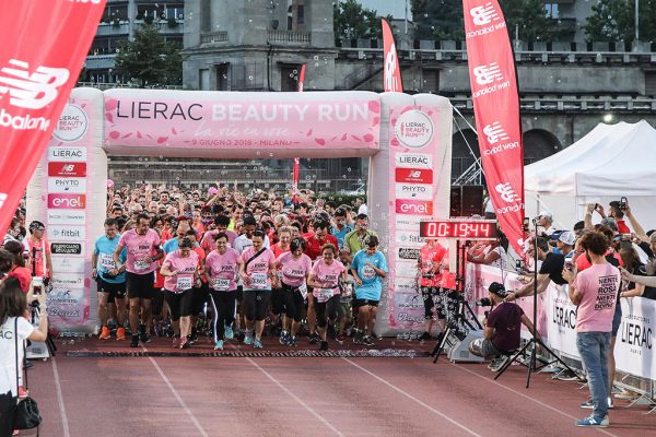 Foto LaPresse - Ermes Beltrami 
09/06/2018 Milano 
Lierac Beauty Run 2018.
Arena Di Milano